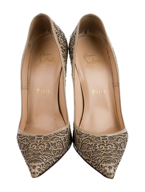 Christian Louboutin Patent Leather Patterned Pumps