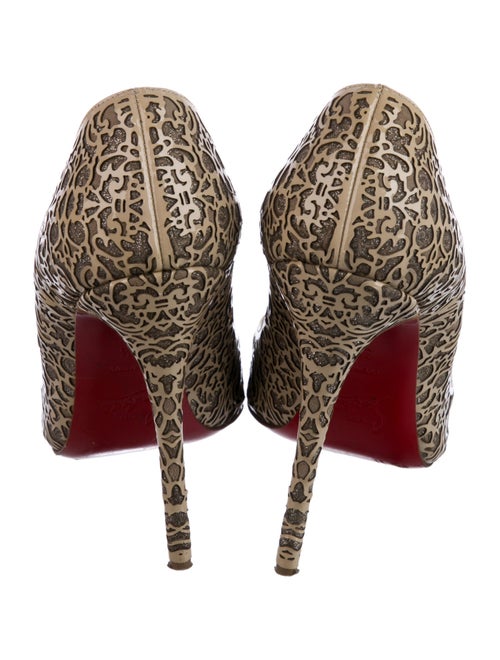 Christian Louboutin Patent Leather Patterned Pumps