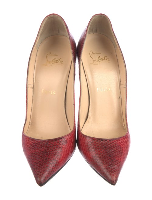 Christian Louboutin Snakeskin Animal Print Pumps