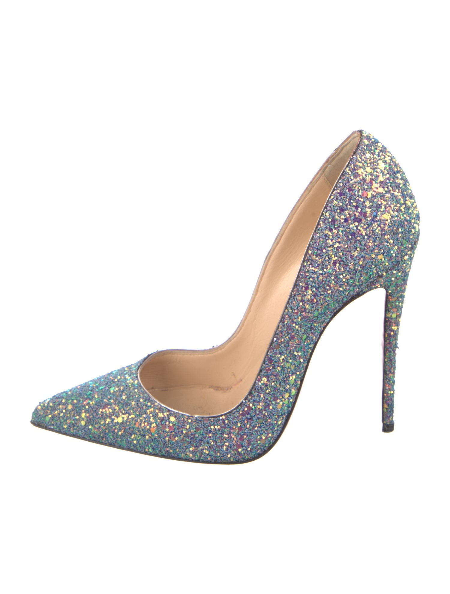 Christian Louboutin Glitter Glitter Accents Pumps