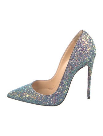Christian Louboutin Glitter Glitter Accents Pumps
