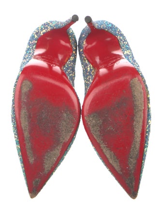 Christian Louboutin Glitter Glitter Accents Pumps