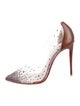 Christian Louboutin PVC Crystal Embellishments Pumps