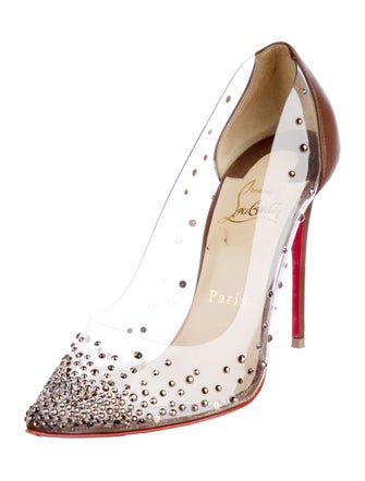 Christian Louboutin PVC Crystal Embellishments Pumps