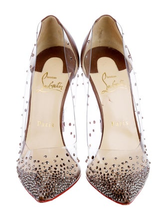 Christian Louboutin PVC Crystal Embellishments Pumps
