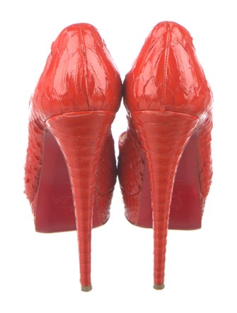 Christian Louboutin Snakeskin Animal Print Pumps