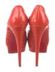 Christian Louboutin Snakeskin Animal Print Pumps