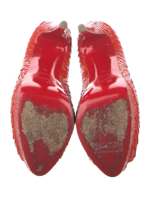 Christian Louboutin Snakeskin Animal Print Pumps