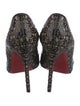 Christian Louboutin Leather Floral Print Pumps