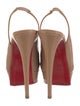 Christian Louboutin Patent Leather Slingback Sandals
