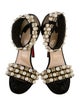 Christian Louboutin Suede Studded Accents Sandals