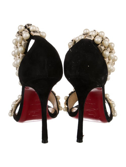 Christian Louboutin Suede Studded Accents Sandals