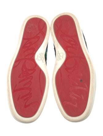 Christian Louboutin Ponyhair Printed Lace-Up Boots