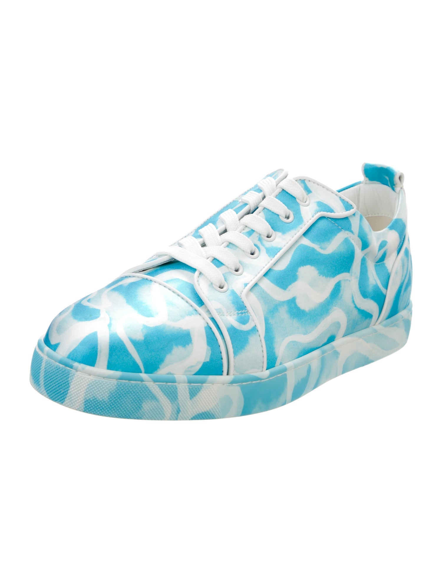 Christian Louboutin Leather Printed Sneakers
