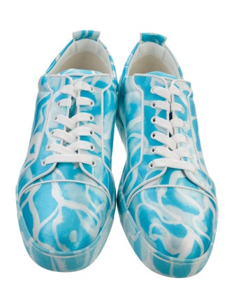 Christian Louboutin Leather Printed Sneakers