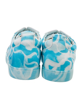 Christian Louboutin Leather Printed Sneakers