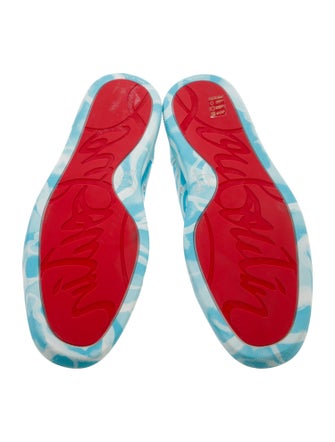 Christian Louboutin Leather Printed Sneakers