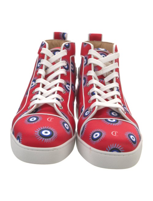 Christian Louboutin Satin Printed Sneakers
