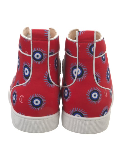 Christian Louboutin Satin Printed Sneakers