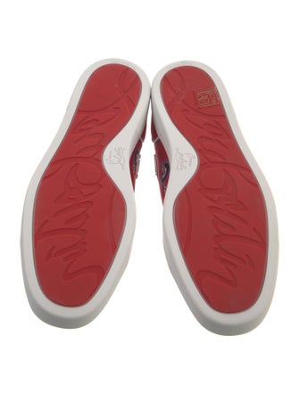 Christian Louboutin Satin Printed Sneakers