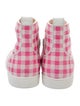 Christian Louboutin Canvas Plaid Print Sneakers