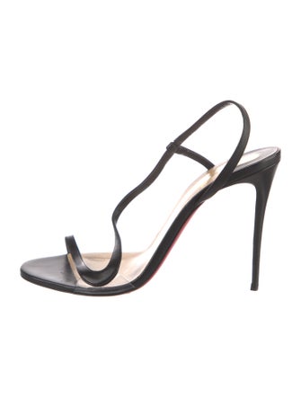 Christian Louboutin Leather Slingback Sandals