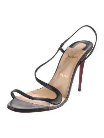 Christian Louboutin Leather Slingback Sandals