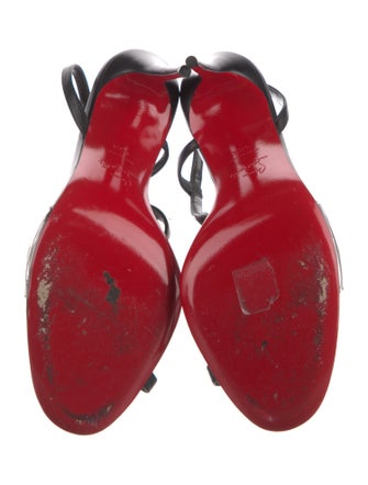 Christian Louboutin Leather Slingback Sandals