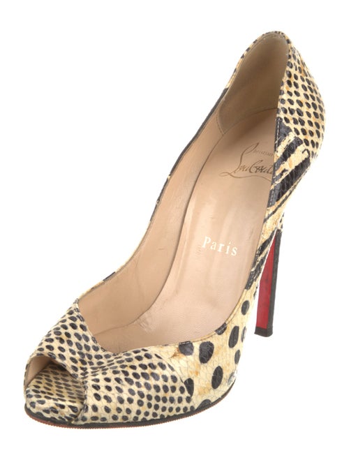 Christian Louboutin Snakeskin Animal Print Pumps