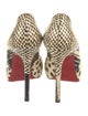 Christian Louboutin Snakeskin Animal Print Pumps