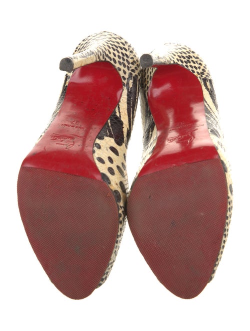 Christian Louboutin Snakeskin Animal Print Pumps