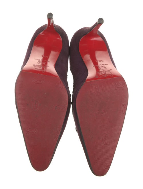 Christian Louboutin Suede Bow Accents Pumps