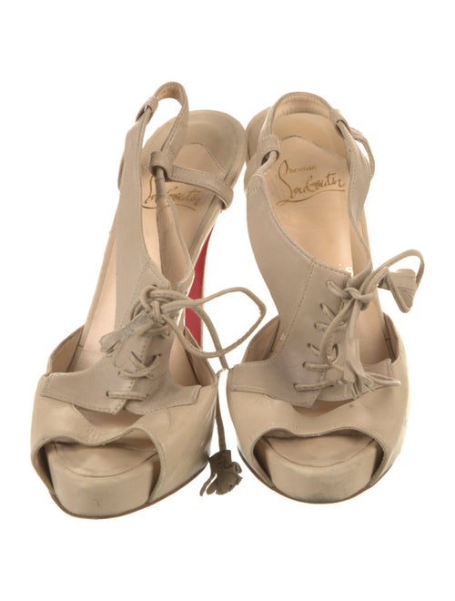 Christian Louboutin Leather Tassel Accents Pumps