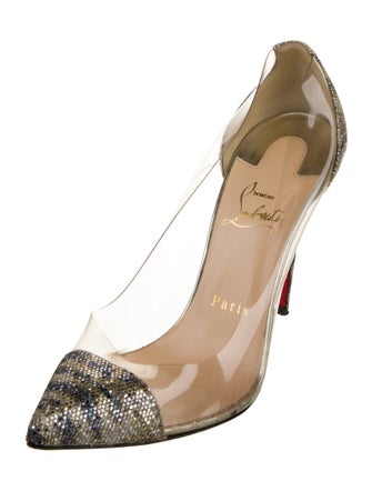 Christian Louboutin Glitter Animal Print Pumps