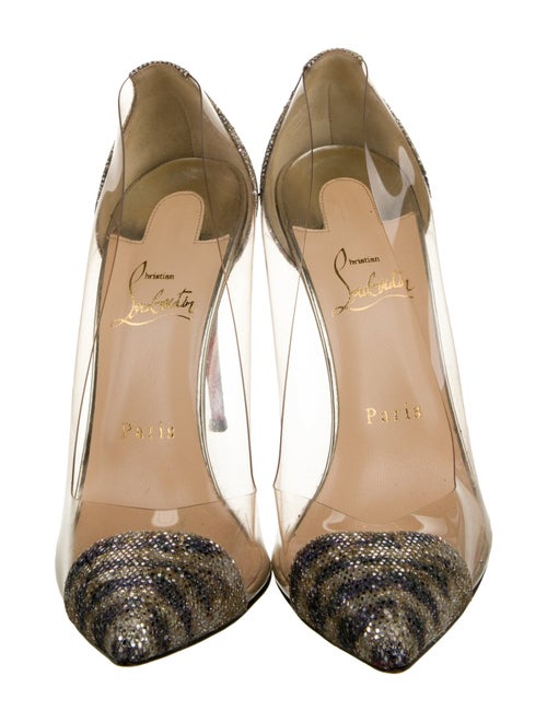 Christian Louboutin Glitter Animal Print Pumps