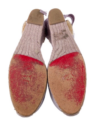 Christian Louboutin Jute D'Orsay Pumps