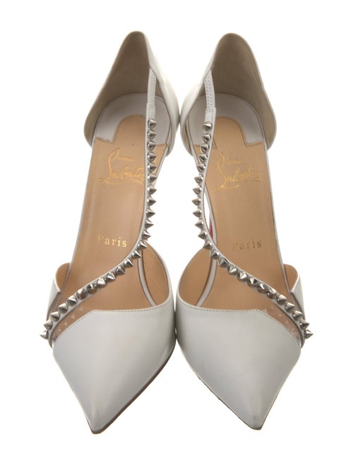 Christian Louboutin Spike Accents Leather D'Orsay Pumps