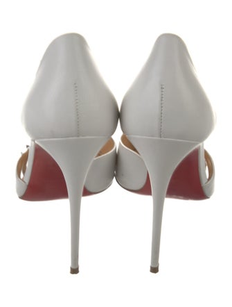 Christian Louboutin Spike Accents Leather D'Orsay Pumps