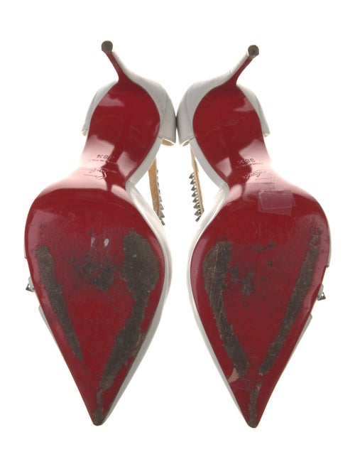 Christian Louboutin Spike Accents Leather D'Orsay Pumps