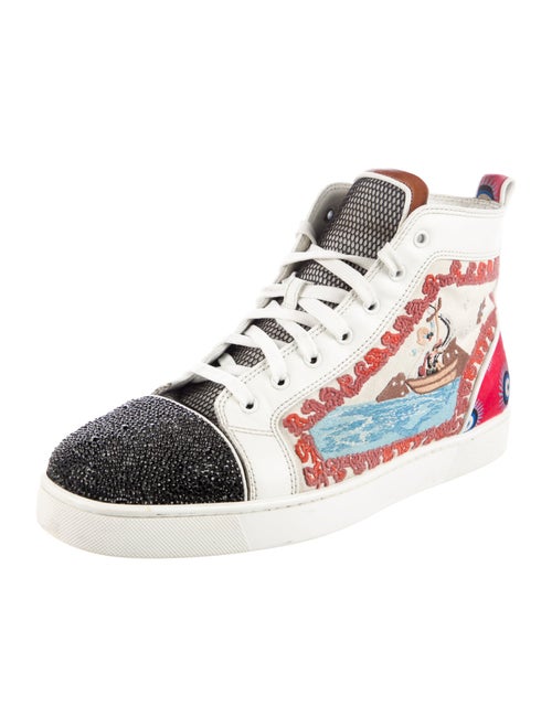 Christian Louboutin Canvas Printed Sneakers