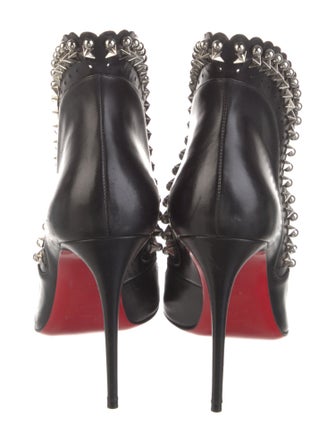 Christian Louboutin Spike Accents Leather Pumps