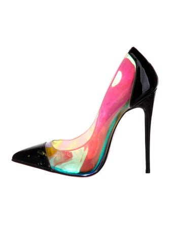 Christian Louboutin Patent Leather Printed Pumps