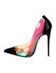 Christian Louboutin Patent Leather Printed Pumps