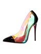 Christian Louboutin Patent Leather Printed Pumps