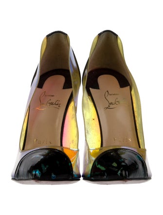 Christian Louboutin Patent Leather Printed Pumps