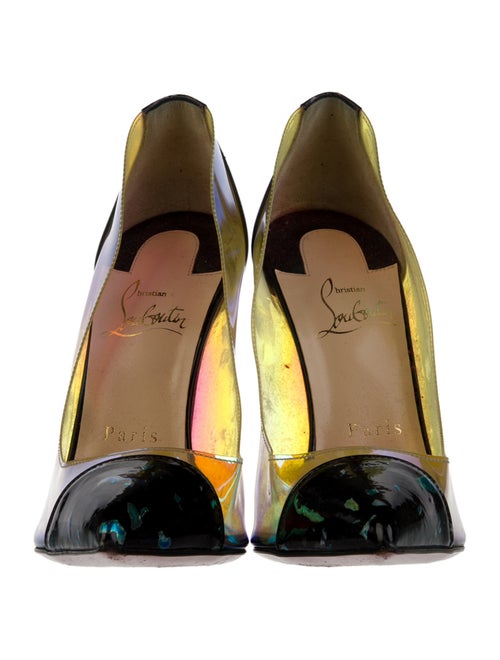 Christian Louboutin Patent Leather Printed Pumps