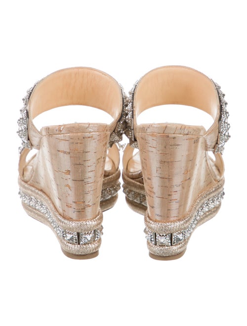 Christian Louboutin Leather Studded Accents Espadrilles