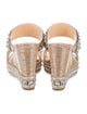 Christian Louboutin Leather Studded Accents Espadrilles