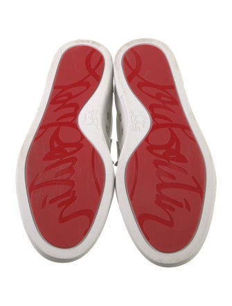 Christian Louboutin Spike Accents Leather Sneakers