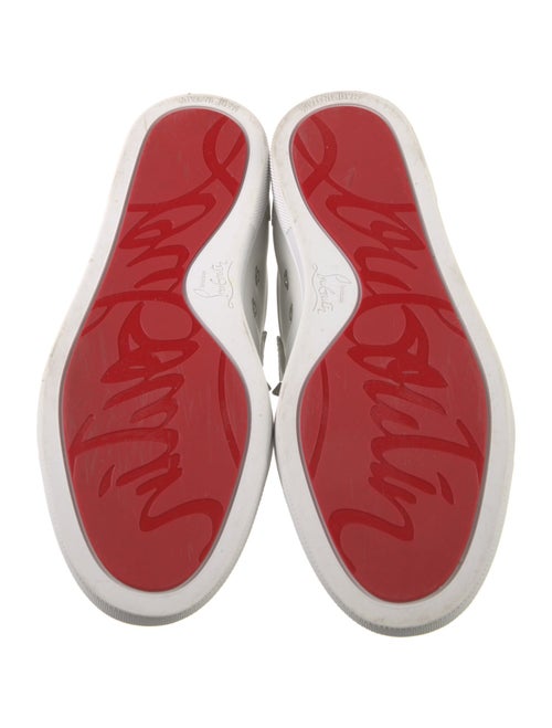 Christian Louboutin Spike Accents Leather Sneakers